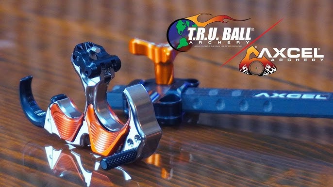 TRU Ball Aileron archery release displayed at Sarasota Archery Academy’s Custom Bow Shop
