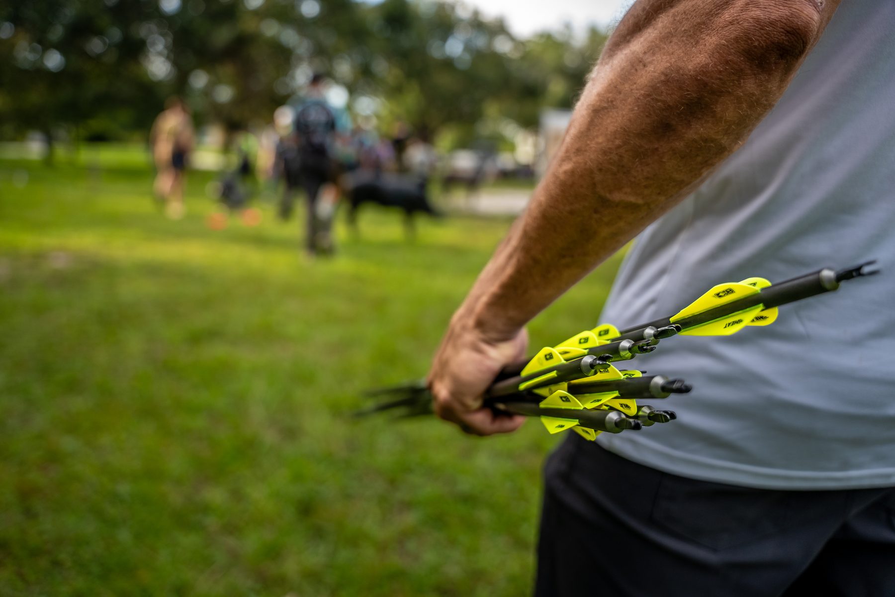 Custom arrow build at Sarasota Archery Academy — arrow spine, point weight, and total arrow weight tuned for ASA 3D and USA Archery competition