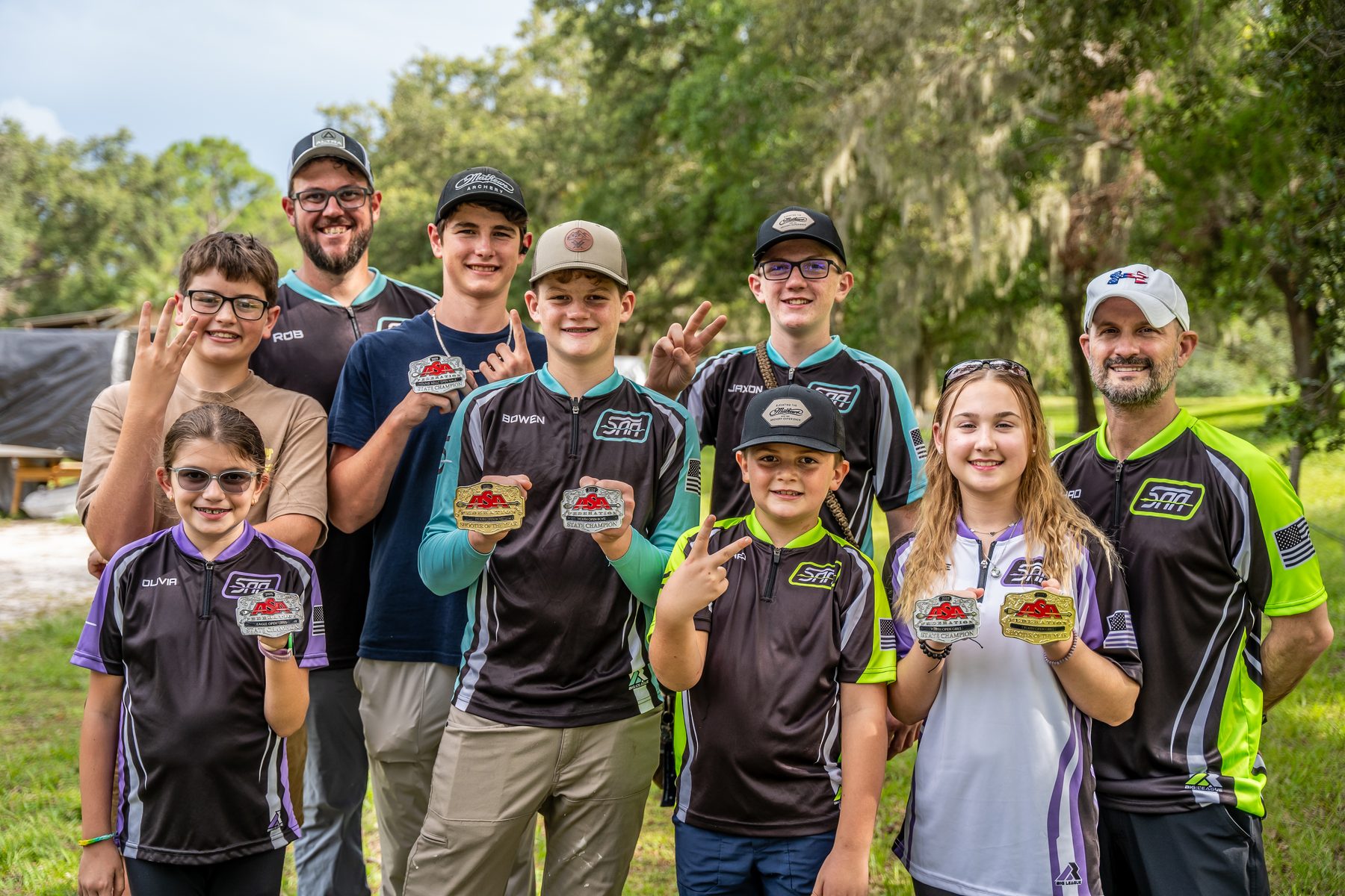Sarasota Archery Academy state champions and Shooters of the Year β ASA Florida team